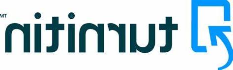 Turnitin logo blue icon black letters spelling Turnitin.